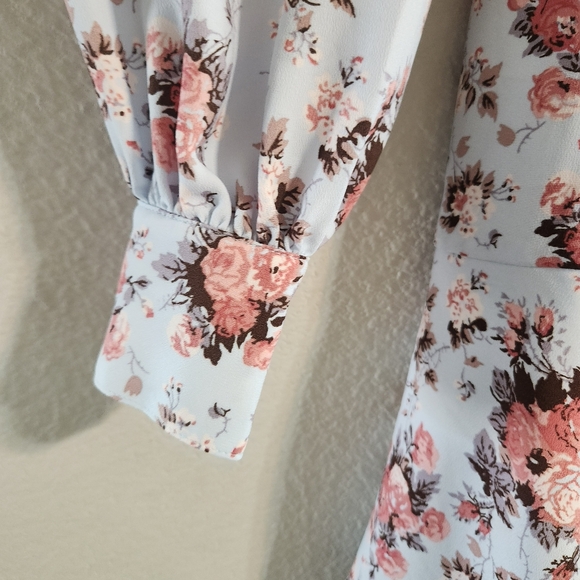 Rachel Parcell Floral Tiered Dress - Pink and White - Picture 7 of 9